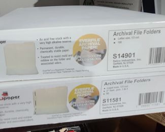 53. $25/all -- Archival File Folders 2 Boxes