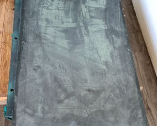 60. Eight Disassembled Pool Tables - one Brunswick Anniversary, two Brunswick Gold Crown III, and six other pool tables. One end pocket metal cover is missing. Parts 3