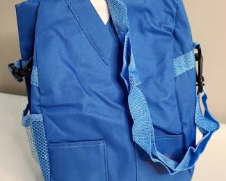 68. Lot of Lunch Bag Blue (count 24) Front 