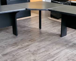 112. - 113. $40/each -- Herman Miller Black Unassembled Corner Desk (count 2)