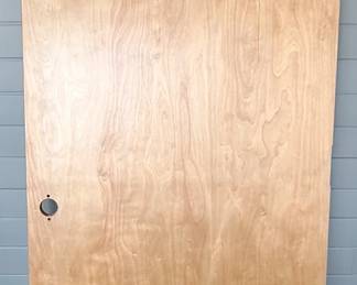 117. $50 -- Solid Core Stained Wood Door