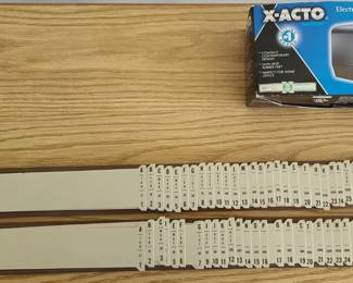 126. $15 -- Two Pendaflex plastic Sorters                              127. $10 -- X-ACTO Electric Pencil Sharpener