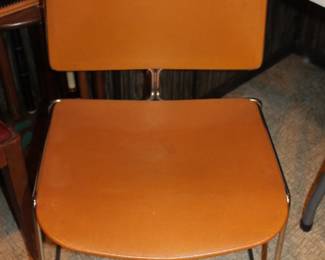 Max Stacker Steelcase chair Vtg MCM Orange 