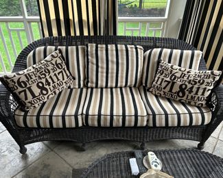 patio wicker sofa