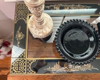 detail of top of console table