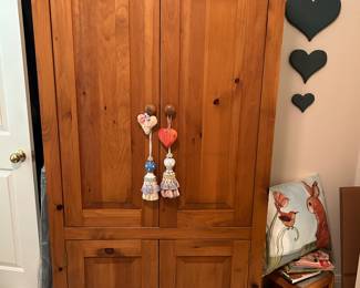 pine armoire