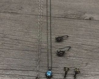 925 Sterling Silver Jewelry Lot with stones Amethyst Mother of Pearl 11.33 grams $50 for all or $20 each