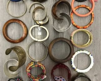 Lot of Costume Jewelry Multicolor Leather Bangle lot $50 for all  or 3 For $10