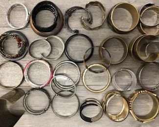 Lot of Multicolor Bangle Brass gold Tone $50 for all or 3 for $10