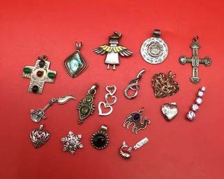 Sterling Silver Charm Lot 17 55.88 Grams $100 for all 