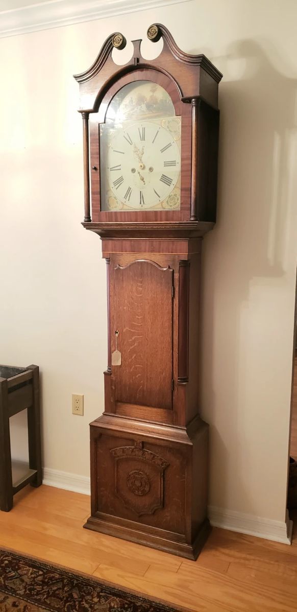 Alex Wightman tall case clock mid/late 1800s