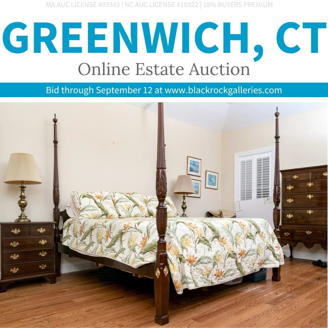 GREENWICH, CT ONLINE ESTATE AUCTION starts on 9/4/2023