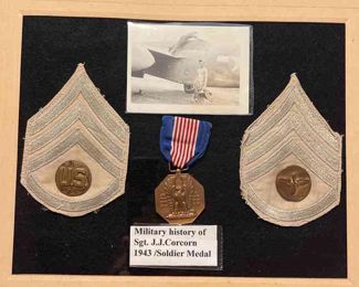 Military Ephemera Sgt JJ Corcorn