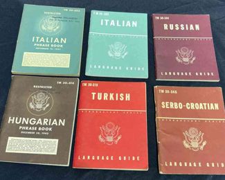 War Department Language Guides Phrase Books