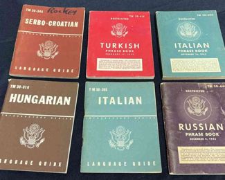 War Department Language Phrase Books