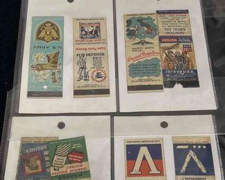 WW2 Matchbook Covers War Bonds Others
