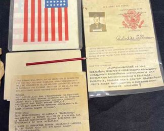 US WWII USAAF SURVIVAL RUSSIAN LANGUAGE BLOOD CHIT CARRIER