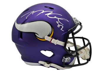 Justin Jefferson Signed Minnesota Vikings Pro Style Purple Jersey; JSA Authenticated
Justin Jefferson Signed Minnesota Vikings Riddell SpeedFlex Mini Helmet; Beckett Authenticated
Alexander Mattison Signed Minnesota Vikings Riddell SpeedFlex Mini Helmet; Minnesota Vikings COA
Justin Jefferson Signed Minnesota Vikings Pro Style Purple Jersey; JSA Authenticated
RARE EXCLUSIVE!! Randy Moss Signed Custom Hydro Dipped "Straight Cash Homie" Authentic Full-Sized Riddell SpeedFlex Helmet #2/3 - Custom EVERYTHING!
Cris Carter Signed Minnesota Vikings Pro Style Jersey (Schwartz)
Cris Carter Signed Full-Sized NFL Football; Schwartz Authenticated
Cris Carter Signed Vikings Flash Alternate Speed Mini Helmet; Schwartz Authenticated
Adrian Peterson Signed Custom Hydro Dipped Inscribed "28" Authentic Full-Sized Schutt F7 Helmet with Visor & Details; Beckett Authenticated
Adrian Peterson Signed Full-Sized NFL Football; Beckett Authenticated
Adrian Peterson Signed Limited Edition Minnesota Vikings Pro S