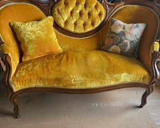 Antique Forget Me Not Settee