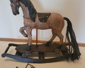 Antique rocking horse