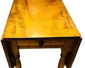 Tiger Maple drop leaf table 
