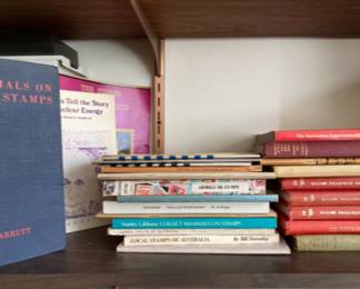 Large collection of vintage and current stamp books (no stamps inside)