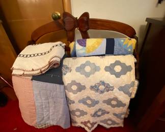 Quilts & quilt rack