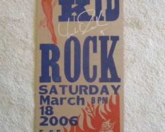 Autographed Kid Rock Event Poster