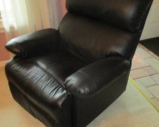 Black Leather Recliner #1