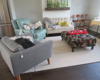 Fabulous living room filled with West Elm furniture.