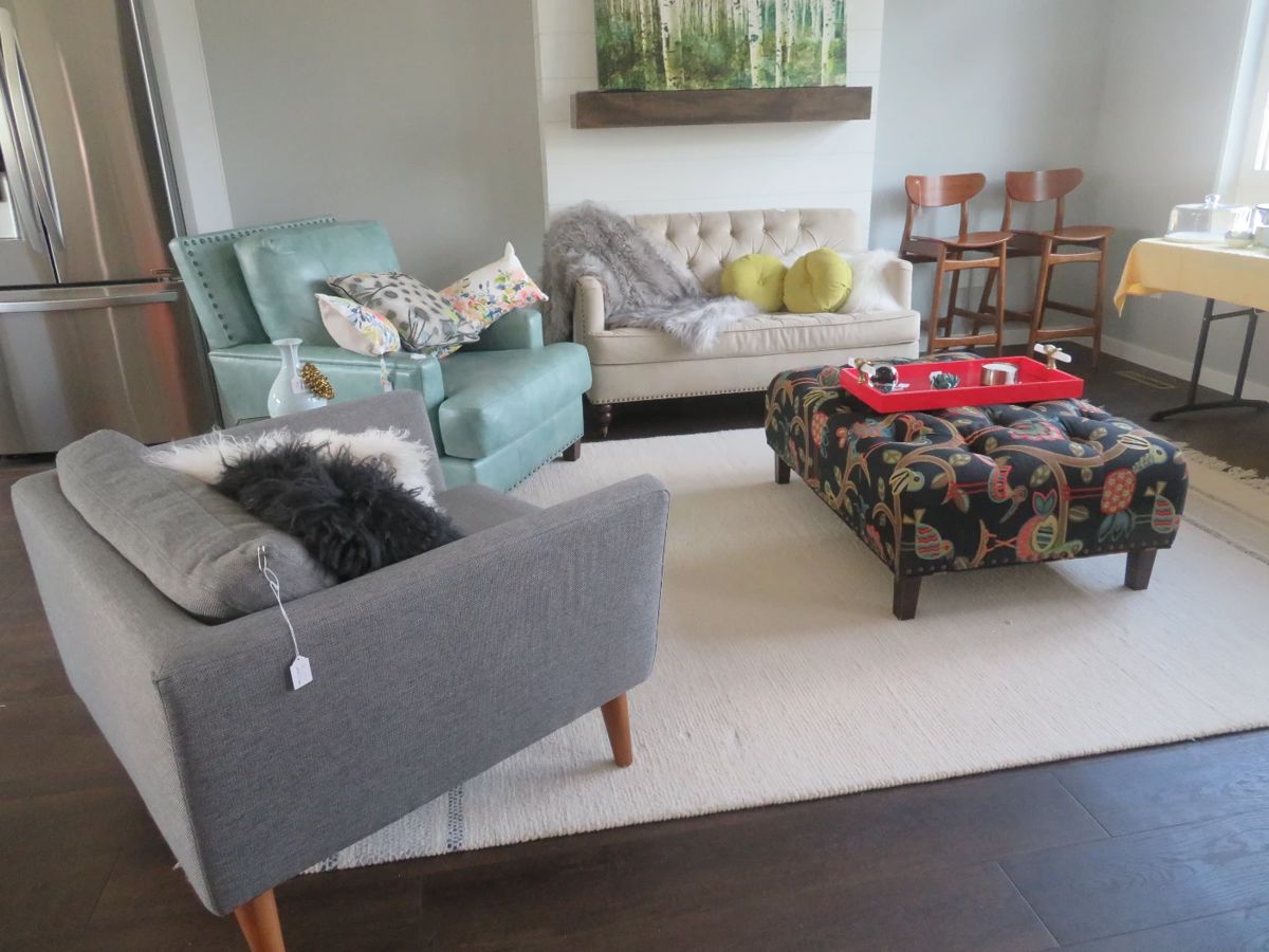 Fabulous living room filled with West Elm furniture.