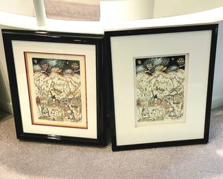 (2) Charles Fazzino "Vadeling at Vale"