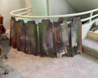 Ceramic panels painted with collage by Will Richards