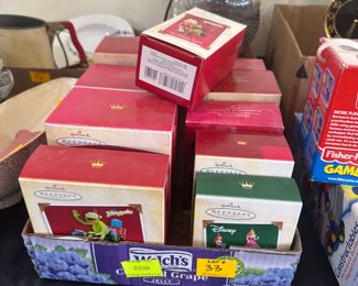 vintage Hallmark ornaments, Disney