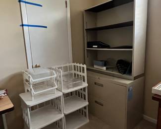 File cabinet with shelves 