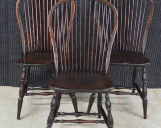 Early Windsor Brace Back Chairs