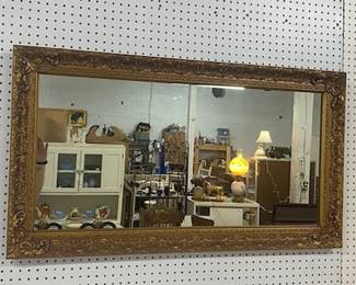 Lg. Mirror w/Gold Frame