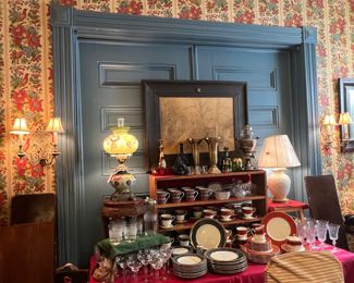 China glass, silver lamps, you name it