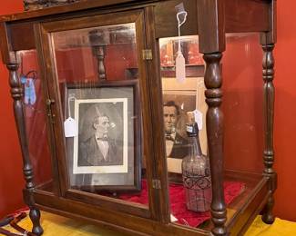 Lighted curio cabinet