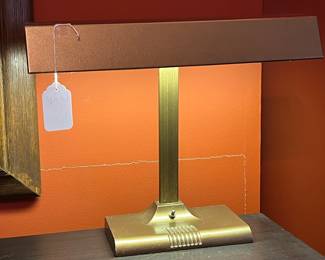 Brass desk lamp
