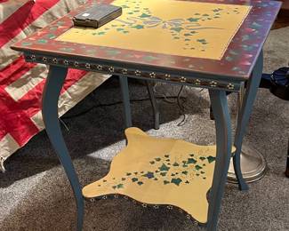 Painted game table