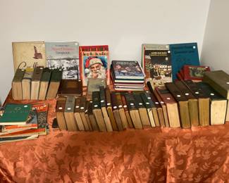 Antique books, most in very good condition. 