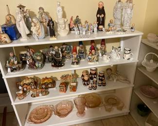 Lefton, Capodimonte, pink depression glass, hobnail, milkglass, uranium glass…