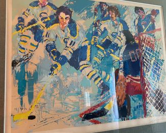 1977 LEROY NEIMAN HOCKEY LITHOGRAPH "FRENCH CONNECTION"