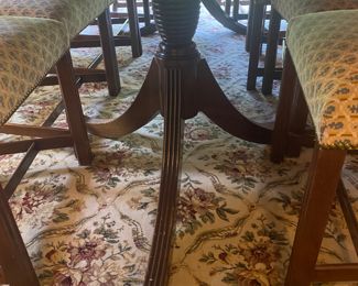  BAKER DINING ROOM WITH 12 CHAIRS(2 ARM AND 10 ARM CHAIRS)