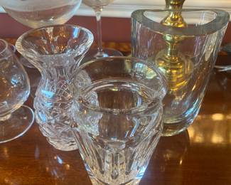 WATERFORD AND BACCARAT VASES