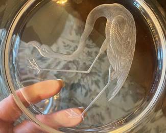 ETCHED BIRD PLATES