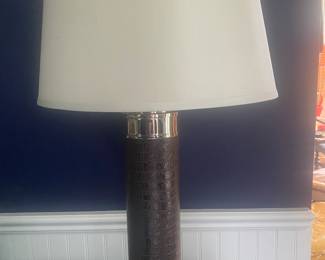 FAUX CROC LAMP