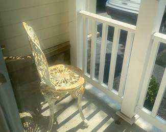 3 OF THESE CAST IRON CHAIRS