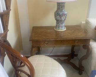 BAKER DESK & CHAIR. LAMP NOT FOR SALE.